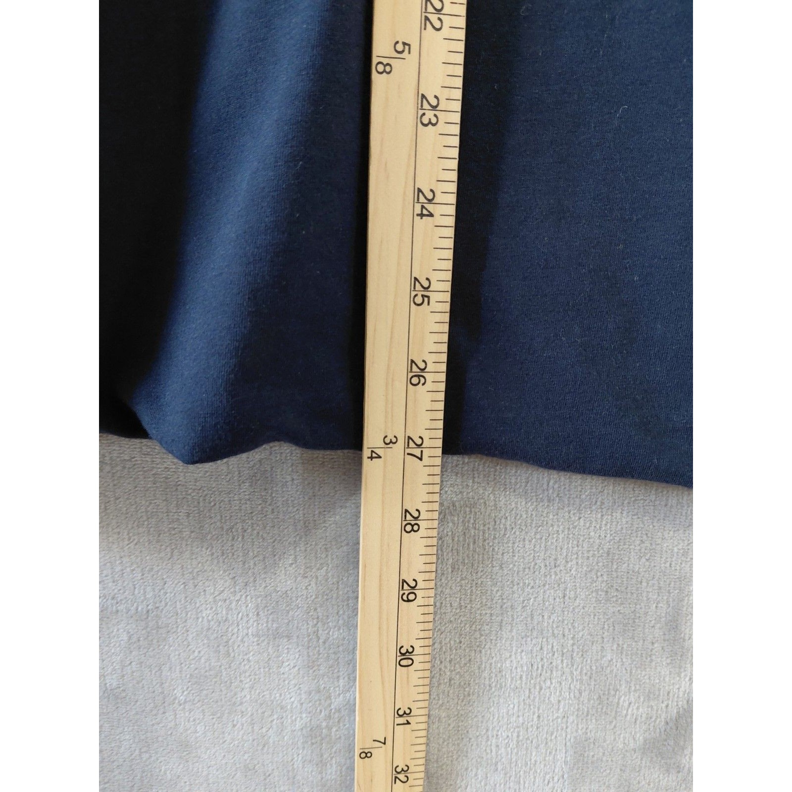 Standard James Perse Deep V-Neck Stretch Top Women's 4 (Xl) Navy Long Sleeve — image 8 of 8